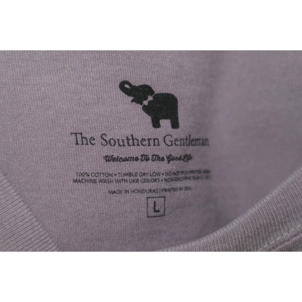 The Southern Gentleman‎ Purple Long Sleeved Pocket Tee - Size L